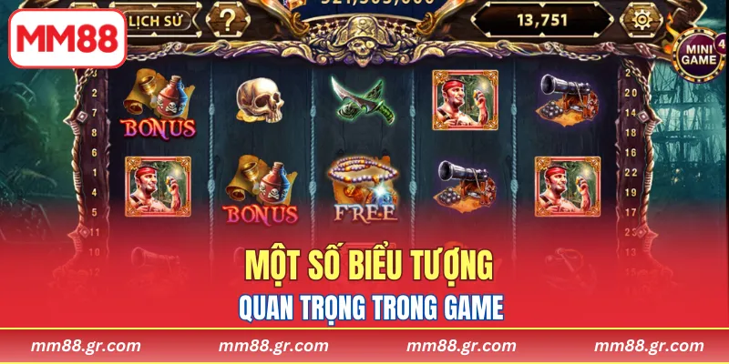 Một vài biểu tượng quan trọng trong game